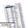 KS-1 Song List