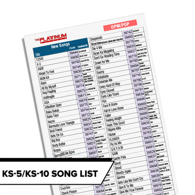 KS-5/KS-10 Song List