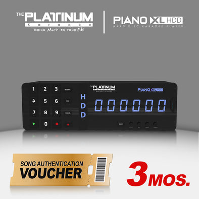 3 Months Song Authentication for Piano XL HDD