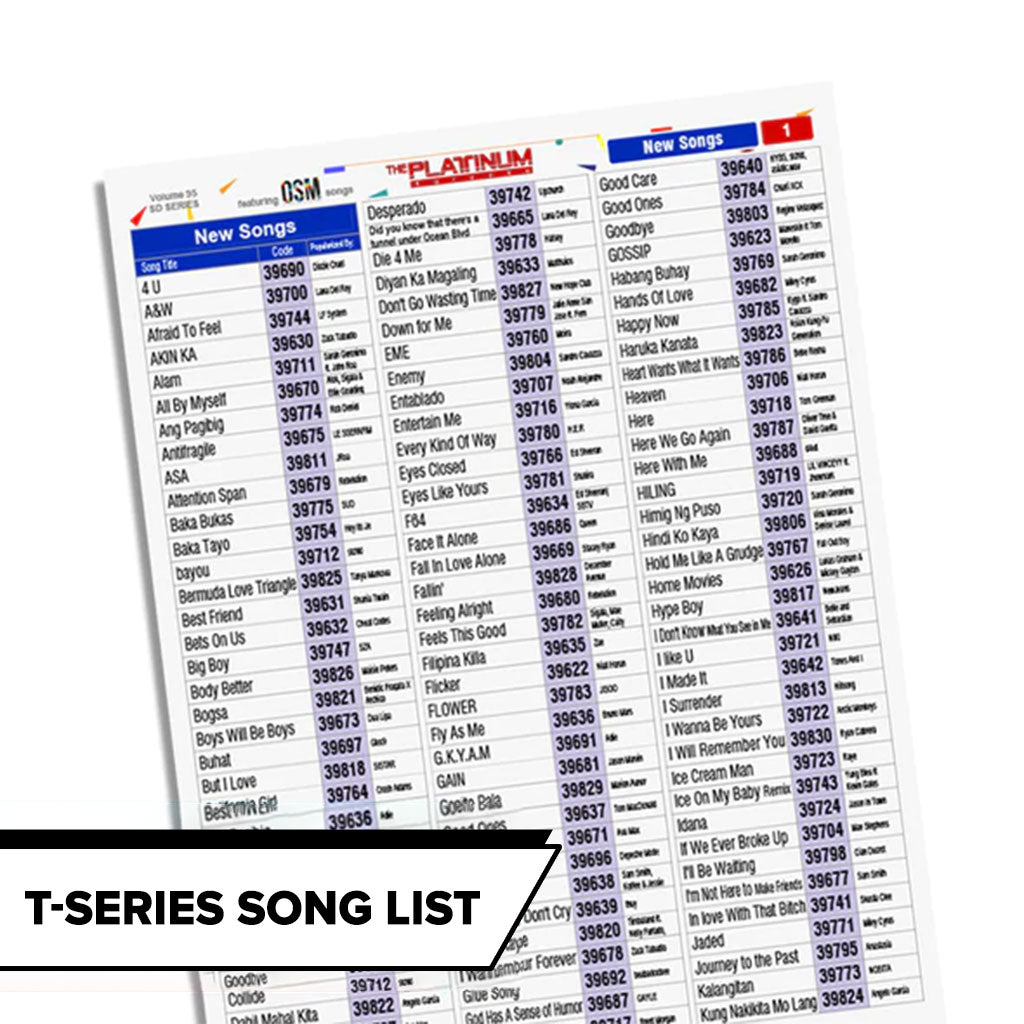 T-Series Song List