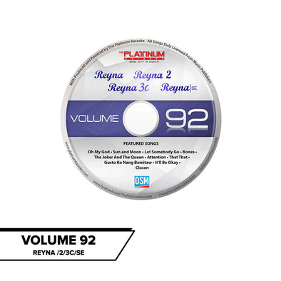 Volume 92 Reyna /2/3C/SE
