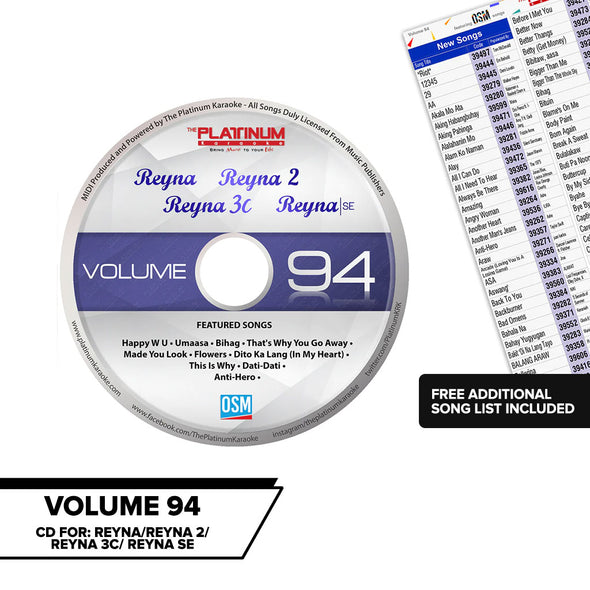 Volume 94 Reyna /2/3C/SE
